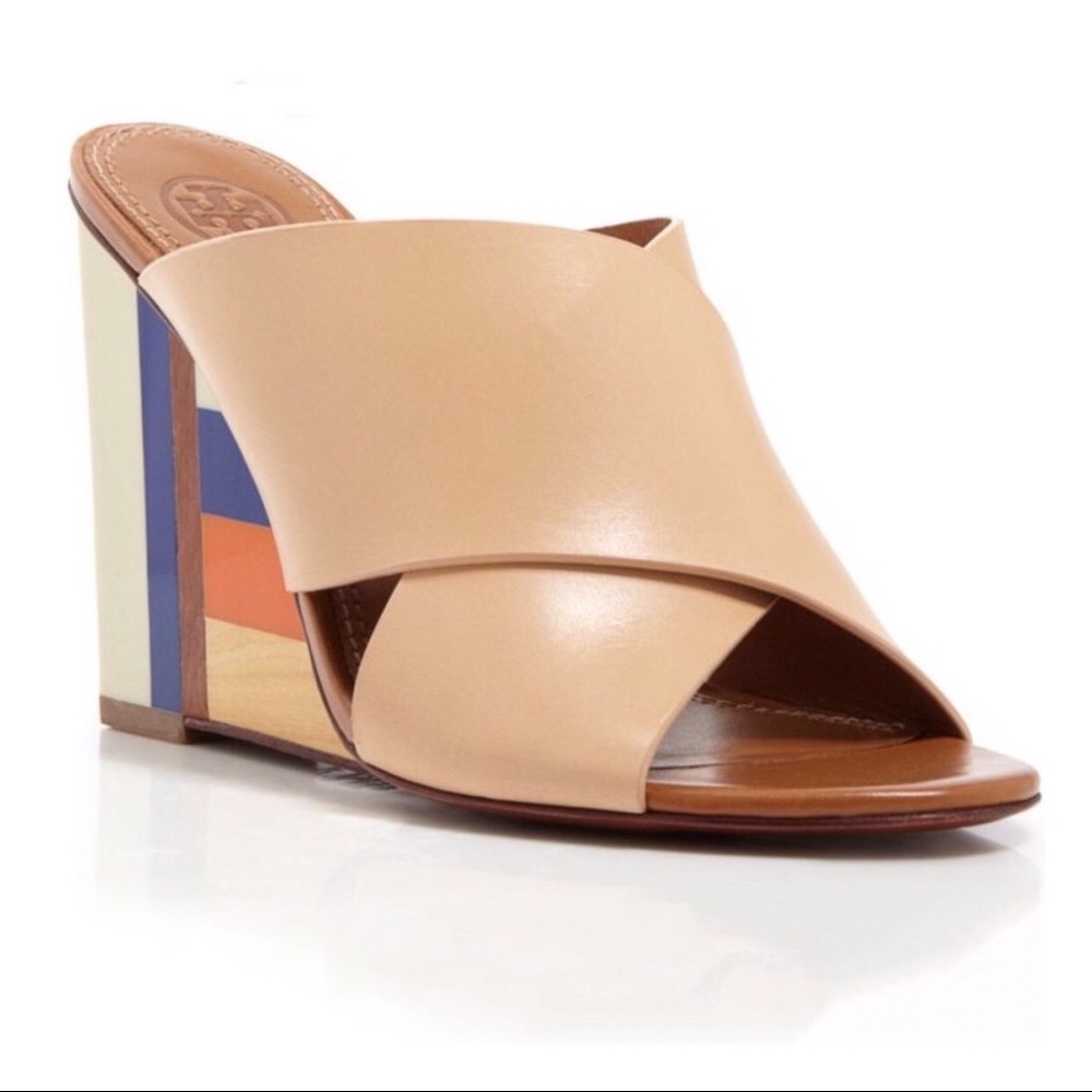 Tory Burch Criss Cross Mule Color Cube Wedge - image 3